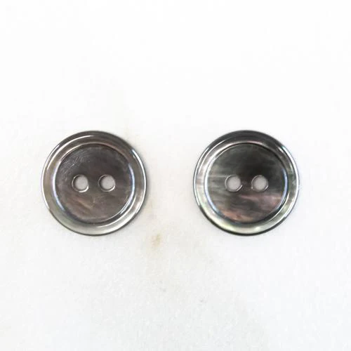 Black Mother of Pearl  Buttons 18 mm (No. 1702 )