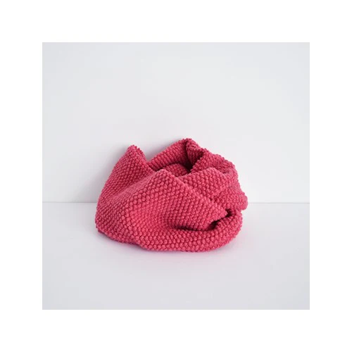 Check & Stripe Pocopoco Wool Knit Snood