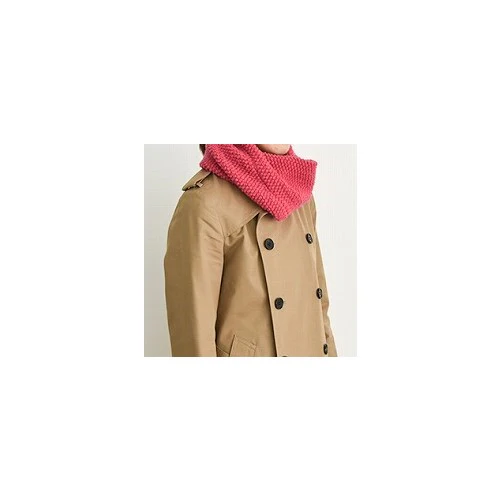 Check & Stripe Pocopoco Wool Knit Snood - Image 10