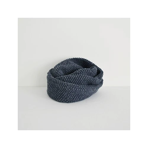 Check & Stripe Pocopoco Wool Knit Snood - Image 4