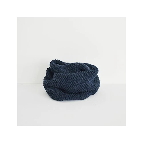 Check & Stripe Pocopoco Wool Knit Snood - Image 5