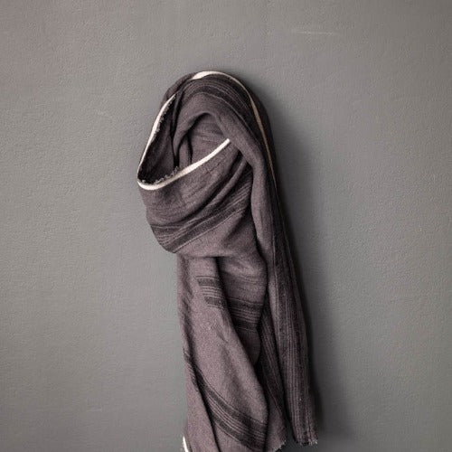 Four Stripe Linen Slate