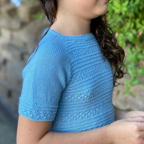 Kamilla Tee (Children) Kit - Isager Bomulin - Image 3