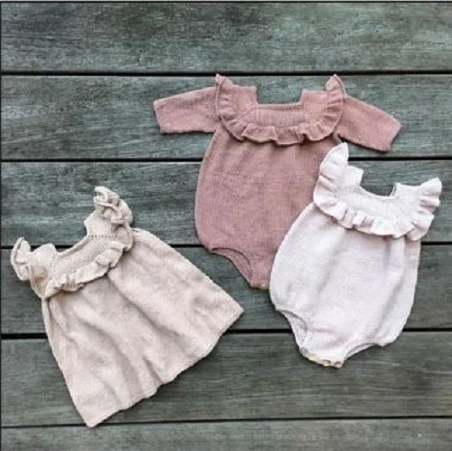 Knitting for Olive Ruffle Dress and Romper Kit
