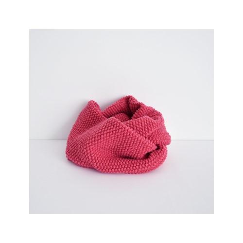 Pre-Made Check & Stripe Pocopoco Wool Knit Snood