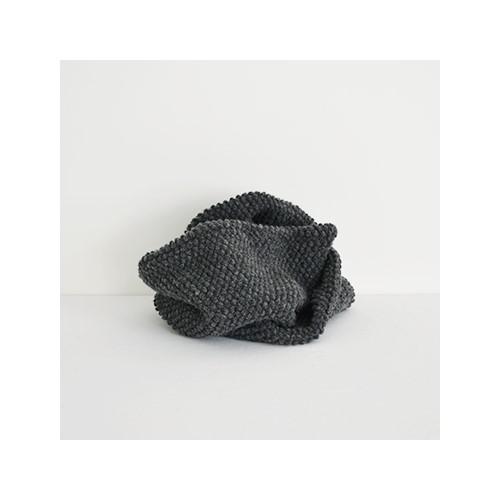 Pre-Made Check & Stripe Pocopoco Wool Knit Snood - Image 3