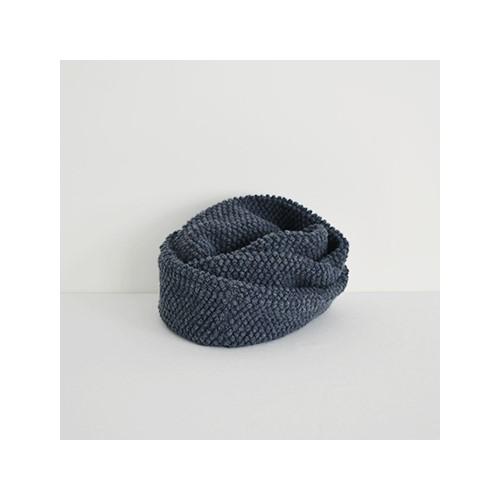 Pre-Made Check & Stripe Pocopoco Wool Knit Snood - Image 5