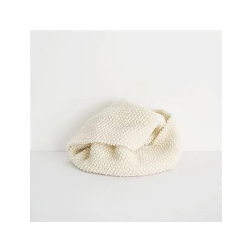 Pre-Made Check & Stripe Pocopoco Wool Knit Snood - Image 8