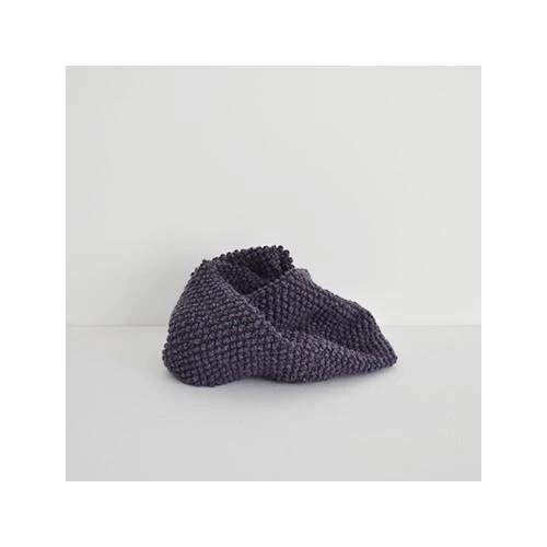 Pre-Made Check & Stripe Pocopoco Wool Knit Snood - Image 9