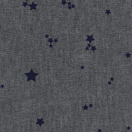 Robert Kaufman / Chambray Weekend - Navy Stars