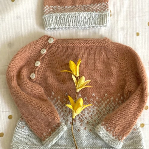 Snow Drift Baby Sweater Kit - Cardiff Cashmere