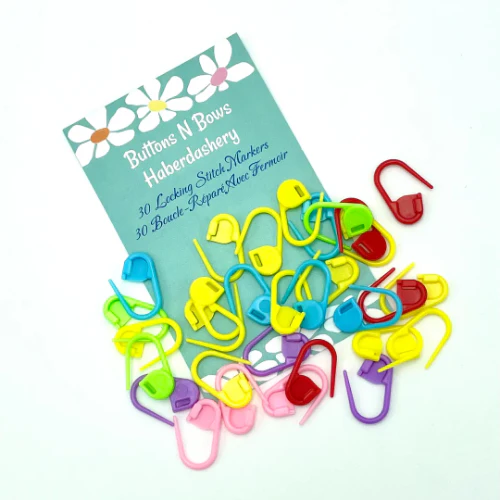 Stitch Markers Assorted Colours (30 pcs)