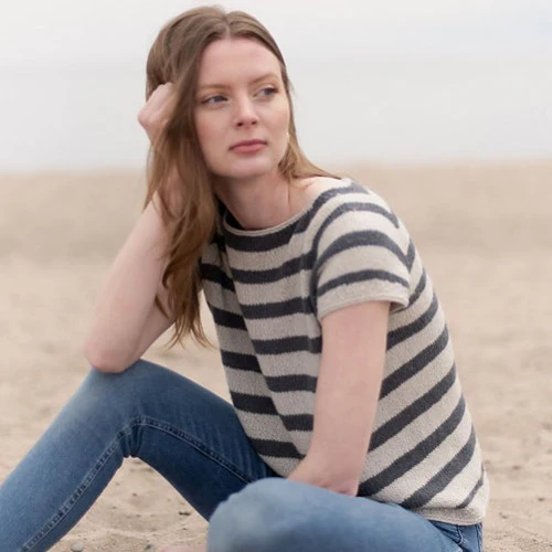 Striped Tee Kit - Sandnes Garn Duo
