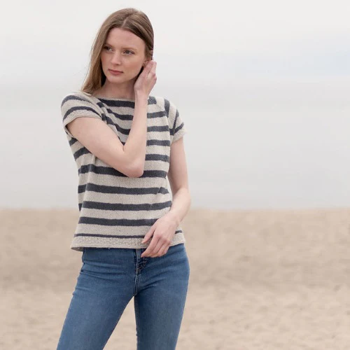 Striped Tee Kit - Sandnes Garn Duo - Image 2