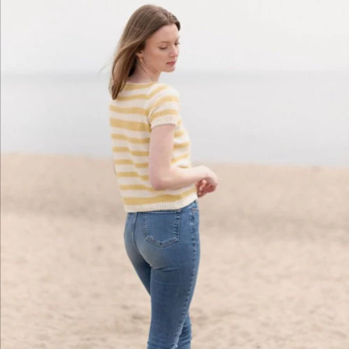 Striped Tee Kit - Sandnes Garn Duo - Image 5