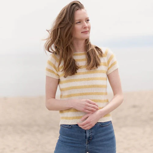 Striped Tee Kit - Sandnes Garn Duo - Image 6