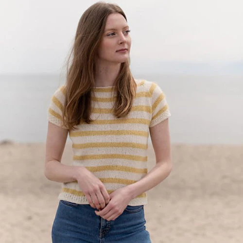 Striped Tee Kit - Sandnes Garn Duo - Image 7