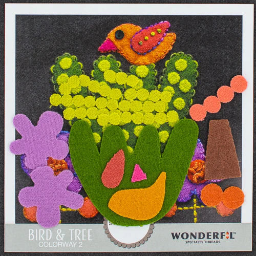 Sue Spargo Wool Applique Pack - Bird & Tree - Image 2