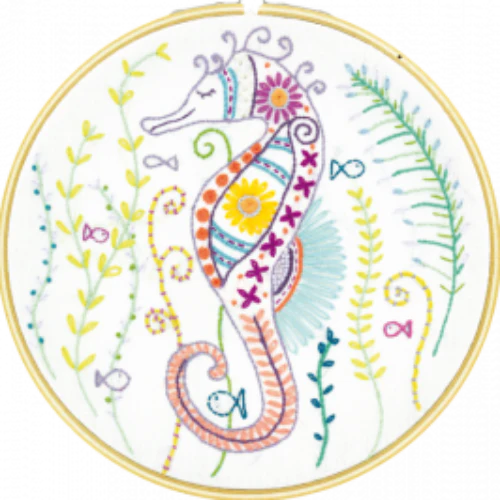 Un Chat dans l'aiguille - Salut, moi c'est Hippo Embroidery Kit