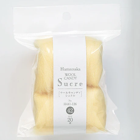 Hamanaka Wool Candy - Sucre - Solid (H441-126) - Image 4