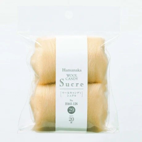 Hamanaka Wool Candy - Sucre - Solid (H441-126) - Image 5